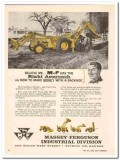 massey-ferguson 1959 right approach davis loader-backhoe vintage ad
