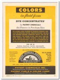 Patent Chemicals Inc 1959 Vintage Ad Colors Dye Concentrates Petroleum