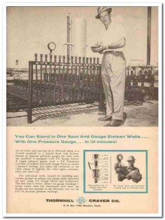 Thornhill-Craver Company 1959 Vintage Ad Oil Sixteen Wells One Gauge