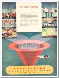 Halliburton Oil Well Cementing Company 1959 Vintage Ad Skill Service Halliburton Oil Well Cementing Company 1959 Vintage Ad Skill Service