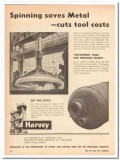 G A Harvey Company 1959 Vintage Ad Rotarpress Spinning Dished Flanged