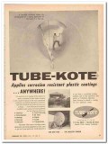 Tube-Kote Inc 1959 Vintage Ad Oil Corrosion Resistant Plastic Coatings Tube-Kote Inc 1959 Vintage Ad Oil Corrosion Resistant Plastic Coatings