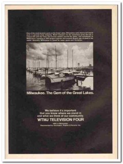 wtmj television four 1973 milwaukee gem great lakes media vintage ad wtmj television four 1973 milwaukee gem great lakes media vintage ad