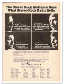 spot sales inc 1973 abc-fm stereo rock radio broadcasting vintage ad spot sales inc 1973 abc-fm stereo rock radio broadcasting vintage ad