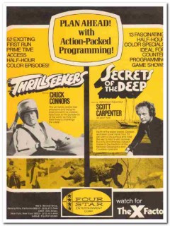 four star entertainment corp 1973 action-packed programming vintage ad