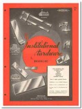 Brookline Mfg Company 1958 Vintage Catalog Door Hardware Institutional
