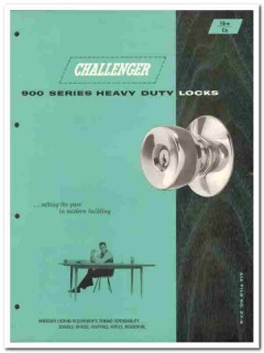 Challenger Lock Company 1958 Vintage Catalog Hardware Heavy Duty Door Challenger Lock Company 1958 Vintage Catalog Hardware Heavy Duty Door