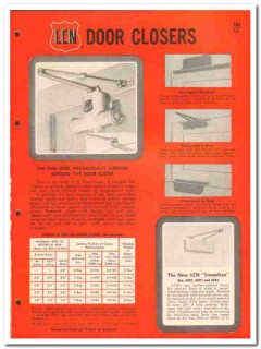 LCN Closers Inc 1958 Vintage Catalog Door Exposed Concealed Overhead LCN Closers Inc 1958 Vintage Catalog Door Exposed Concealed Overhead