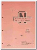National Metal Products Company 1958 Vintage Catalog Threshold Door