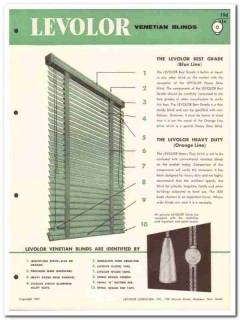 Levolor Lorentzen Inc 1958 Vintage Catalog Venetian Blinds Blue Orange Levolor Lorentzen Inc 1958 Vintage Catalog Venetian Blinds Blue Orange