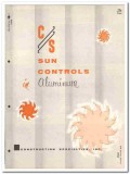 Construction Specialties Inc 1958 Vintage Catalog Sun Control Aluminum