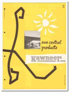 Kawneer Company 1958 Vintage Catalog Windows Sun Control Aluminum Kawneer Company 1958 Vintage Catalog Windows Sun Control Aluminum