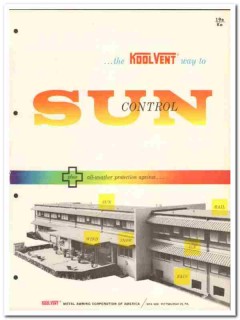 Koolvent Metal Awning Corp 1959 Vintage Catalog Aluminum Sun Control Koolvent Metal Awning Corp 1959 Vintage Catalog Aluminum Sun Control