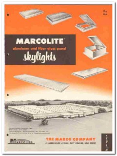 Marco Company 1958 Vintage Catalog Roof Skylight Aluminum Fiber Glass Marco Company 1958 Vintage Catalog Roof Skylight Aluminum Fiber Glass