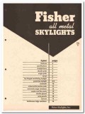 Fisher Skylights Inc 1958 Vintage Catalog Roof All Metal Ventilating Fisher Skylights Inc 1958 Vintage Catalog Roof All Metal Ventilating