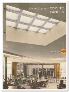 Kimble Glass Company 1958 Vintage Catalog Toplite Panel Owens-Illinois