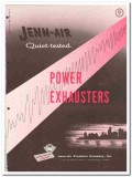 Jenn-Air Products Company 1958 Vintage Catalog Power Exhausters Roof Jenn-Air Products Company 1958 Vintage Catalog Power Exhausters Roof