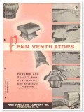 Penn Ventilator Company 1958 Vintage Catalog Roof Exhausters Domex