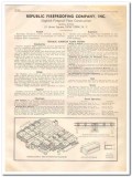 Republic Fireproofing Company 1933 Vintage Catalog Floor Slagblok