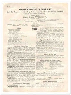 Koppers Products Company 1933 Vintage Catalog Roof Coal Tar Waterproof Koppers Products Company 1933 Vintage Catalog Roof Coal Tar Waterproof