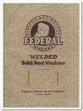 Federal Steel Sash Company 1931 Vintage Catalog Windows Doors Welded