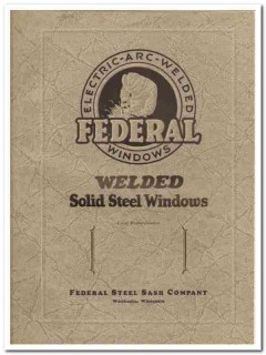 Federal Steel Sash Company 1931 Vintage Catalog Windows Doors Welded