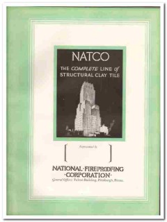 National Fireproofing Corp 1931 Vintage Catalog Tile Structural Clay
