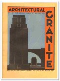 National Building Granite Quarries 1931 Vintage Catalog Architectural