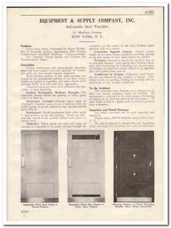 Equipment Supply Company 1931 Vintage Catalog Door Adjustable Paneldor Equipment Supply Company 1931 Vintage Catalog Door Adjustable Paneldor