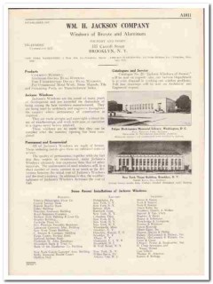 Wm H Jackson Company 1931 Vintage Catalog Windows Aluminum Bronze Wm H Jackson Company 1931 Vintage Catalog Windows Aluminum Bronze