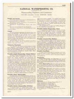 National Waterproofing Company 1931 Vintage Catalog Kennelly Engineers National Waterproofing Company 1931 Vintage Catalog Kennelly Engineers