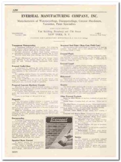 Everseal Mfg Company 1931 Vintage Catalog Waterproof Cement Hardener Everseal Mfg Company 1931 Vintage Catalog Waterproof Cement Hardener