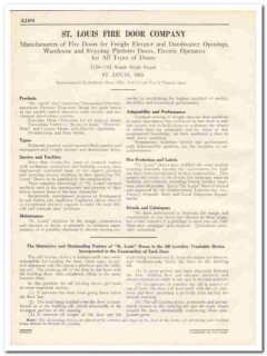 St Louis Fire Door Company 1931 Vintage Catalog Freight Elevator St Louis Fire Door Company 1931 Vintage Catalog Freight Elevator