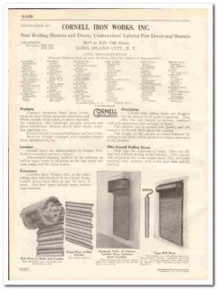 Cornell Iron Works Inc 1931 Vintage Catalog Doors Rolling Shutters Cornell Iron Works Inc 1931 Vintage Catalog Doors Rolling Shutters