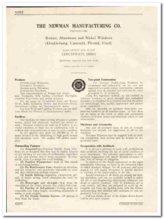 Newman Mfg Company 1931 Vintage Catalog Windows Pivoted Sash Casement Newman Mfg Company 1931 Vintage Catalog Windows Pivoted Sash Casement
