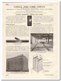 National Steel Fabric Company 1931 Vintage Catalog Steeltex Welded