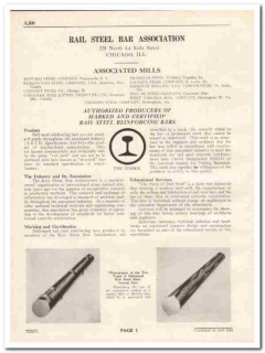 Rail Steel Bar Assoc 1931 Vintage Catalog Standard Production Methods Rail Steel Bar Assoc 1931 Vintage Catalog Standard Production Methods