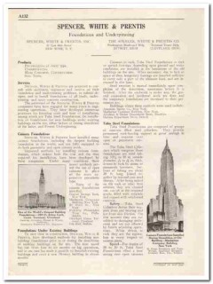 Spencer White Prentis Inc 1931 Vintage Catalog Foundation Underpinning
