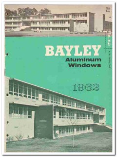 William Bayley Company 1962 Vintage Catalog Windows Aluminum Projected