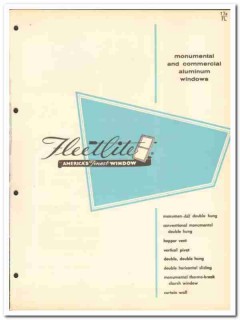 Fleet Of America Inc 1962 Vintage Catalog Windows Fleetlite Commercial