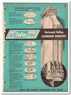 Ida Products Company 1962 Vintage Catalog Window Aluminum Slidarol