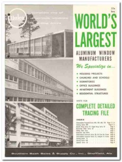 Southern Sash Sales Supply Company 1962 Vintage Catalog Windows