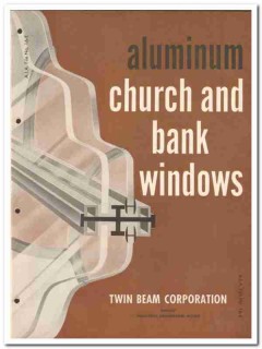 Twin Beam Corp 1962 Vintage Catalog Windows Aluminum Church Bank