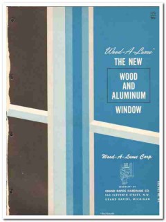 Wood-A-Lume Corp 1962 Vintage Catalog Windows Grand Rapids Hardware Wood-A-Lume Corp 1962 Vintage Catalog Windows Grand Rapids Hardware