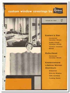 Eastern Products Corp 1962 Vintage Catalog Custom Window Covering