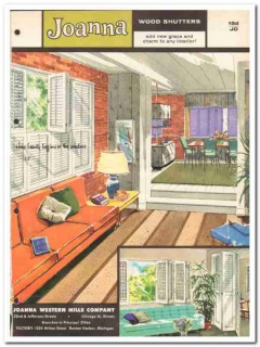 Joanna Western Mills Company 1962 Vintage Catalog Window Wood Shutters