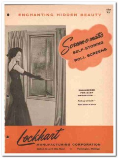 Lockhart Mfg Corp 1962 Vintage Catalog Rolling Screens Screen-o-matic Lockhart Mfg Corp 1962 Vintage Catalog Rolling Screens Screen-o-matic
