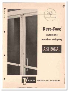 Mandist Inc 1962 Vintage Catalog Weatherstrip Visco Products Dubl-Chek Mandist Inc 1962 Vintage Catalog Weatherstrip Visco Products Dubl-Chek