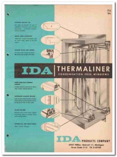 Ida Products Company 1962 Vintage Catalog Window Thermaliner