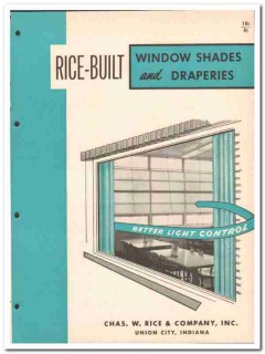Chas W Rice Company 1962 Vintage Catalog Window Shades Draperies Chas W Rice Company 1962 Vintage Catalog Window Shades Draperies
